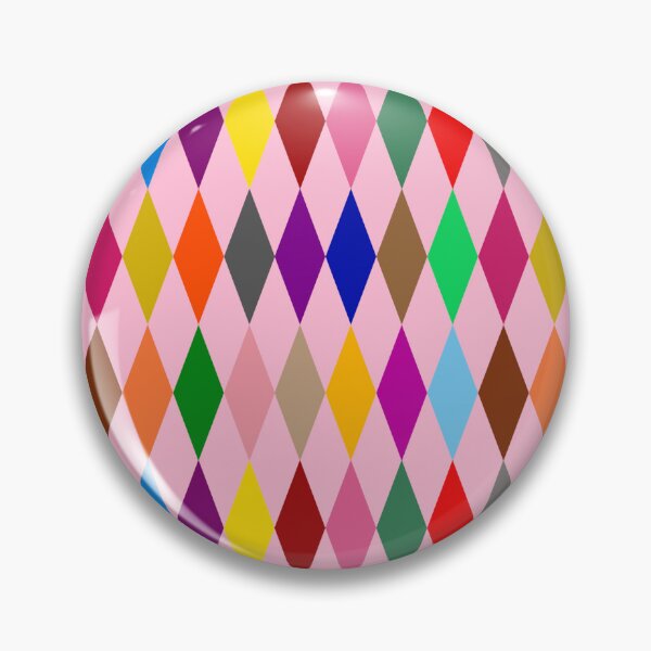 Item preview, Colorful Harlequin Diamonds Design Pink  designed and sold by PatternTitan.