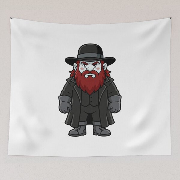 Item preview, Vintage Grey Undertaker Wrestling Gnome designed and sold by Bad-Decisions-Designs.