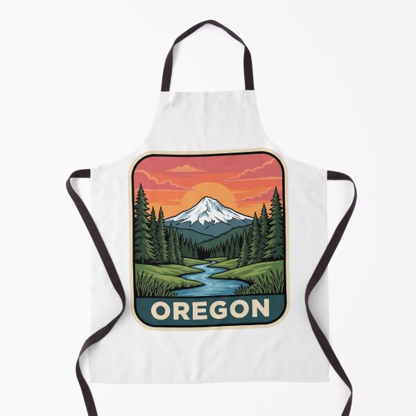 Item preview, Vintage Oregon Mount Hood Alpine River Travel Badge designed and sold by Paper Drip.