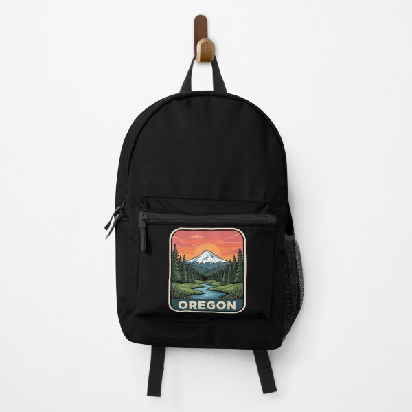 Item preview, Vintage Oregon Mount Hood Alpine River Travel Badge designed and sold by Paper Drip.