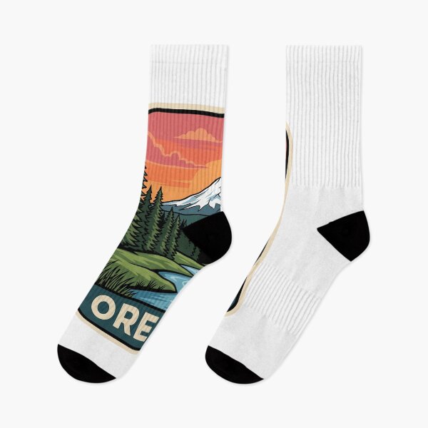 Item preview, Vintage Oregon Mount Hood Alpine River Travel Badge designed and sold by Paper Drip.