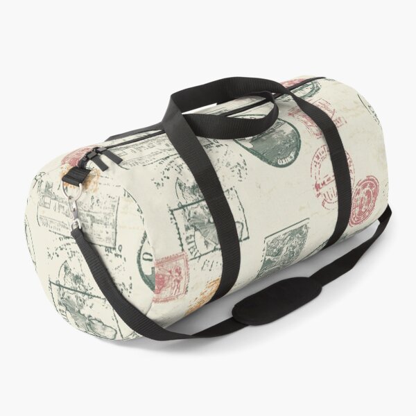 Item preview, Vintage Travel and Passport Stamp Pattern designed and sold by naturalplanners.
