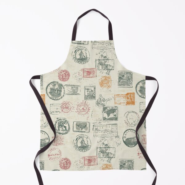 Item preview, Vintage Travel and Passport Stamp Pattern designed and sold by naturalplanners.