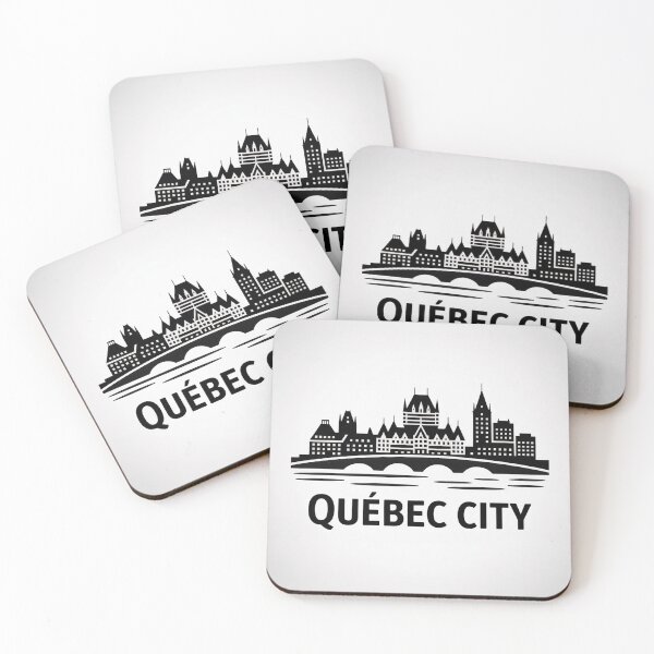 Item preview, Quebec City Skyline Silhouette - Minimalist Art for Travel Lover designed and sold by MoonSkyArt.