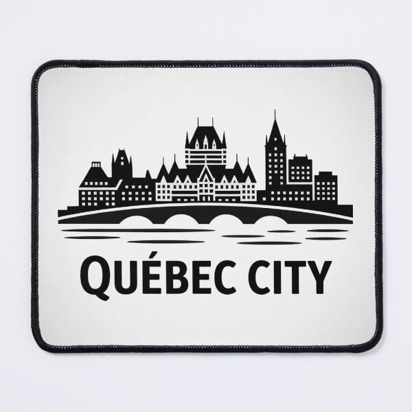 Item preview, Quebec City Skyline Silhouette - Minimalist Art for Travel Lover designed and sold by MoonSkyArt.