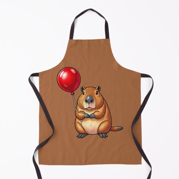 Item preview, Cute Capybara with Red Balloon designed and sold by Hari Arts.