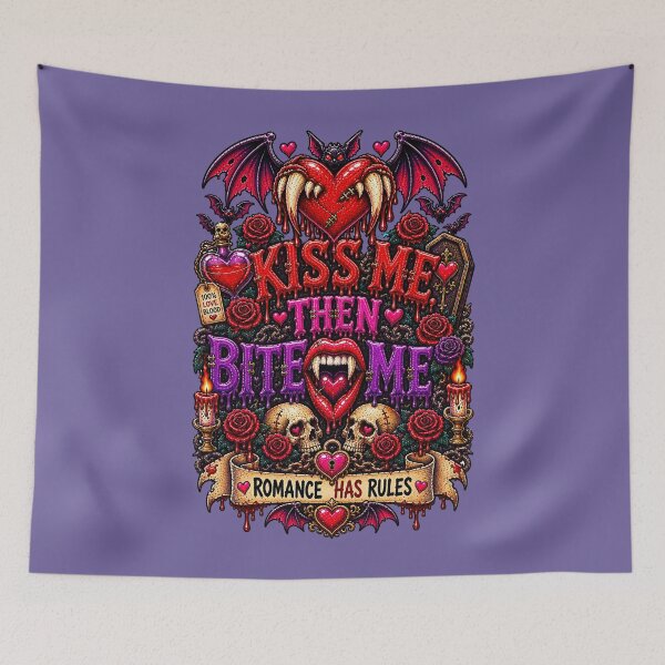 Item preview, DARK LOVE ❤️ - MONSTER ROMANCE COLLETION -  VAMPIRE LOVE - KISS ME, THEN BITE ME - ROMANCE HAS RULES - v3 designed and sold by WheelieGdArt.