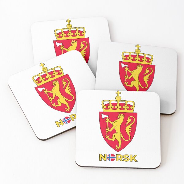Item preview, Norwegian Royal Coat of Arms - Heraldry design - NORSK - Norwegian flag designed and sold by lachataigne.