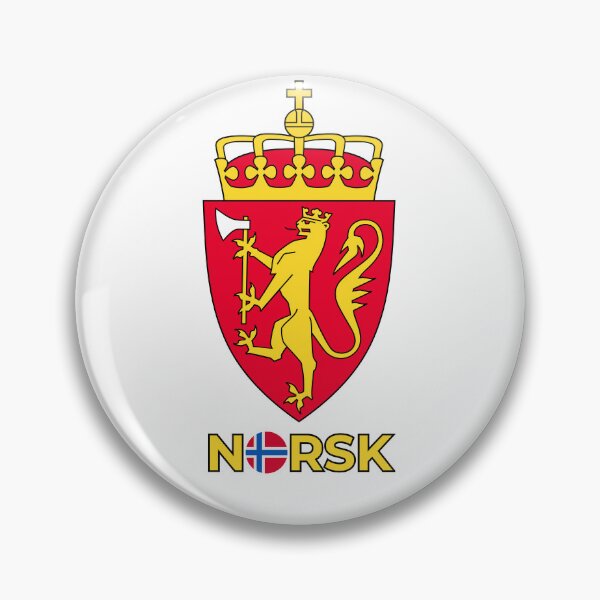 Item preview, Norwegian Royal Coat of Arms - Heraldry design - NORSK - Norwegian flag designed and sold by lachataigne.