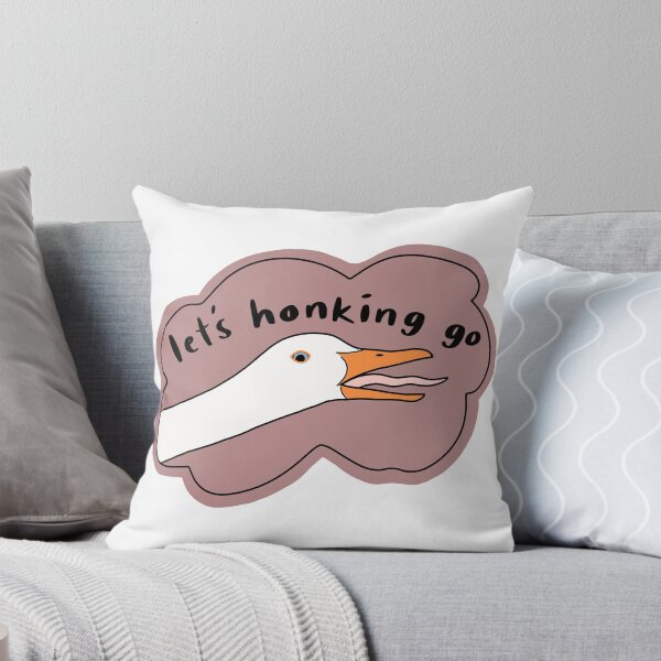 Item preview, Goose “Let’s honking go”, dusty dark pink w black text designed and sold by Shnuch.