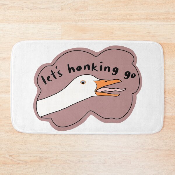 Item preview, Goose “Let’s honking go”, dusty dark pink w black text designed and sold by Shnuch.