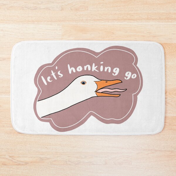 Item preview, Goose “Let’s honking go”, dusty dark pink w white text designed and sold by Shnuch.
