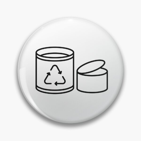 Item preview, Recyclable Cans Recycling Line Icon designed and sold by VectorForge Studio.