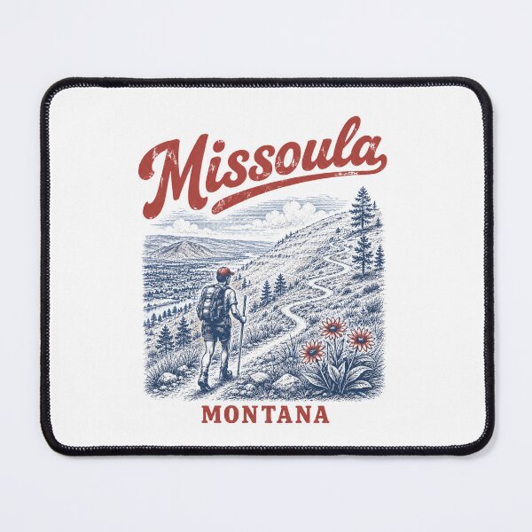 Item preview, Missoula Montana Hiking Mountain Adventure Outdoor 2 designed and sold by good vibes clothing.