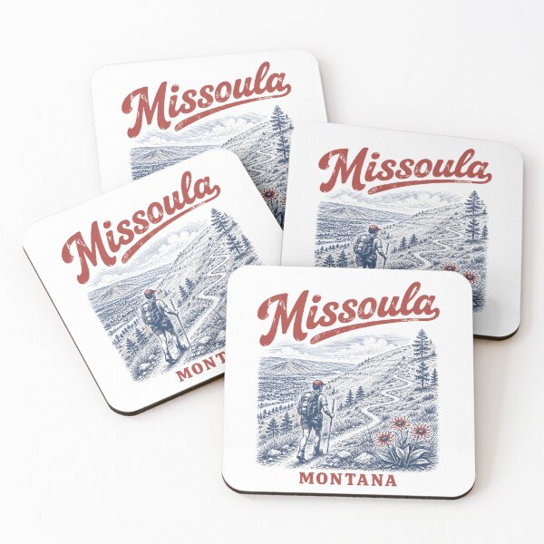 Item preview, Missoula Montana Hiking Mountain Adventure Outdoor 2 designed and sold by good vibes clothing.