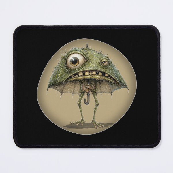 Item preview, Frog Umbrella Walker Weird Surreal Brainrot Art designed and sold by Wilcox PhotoArt.