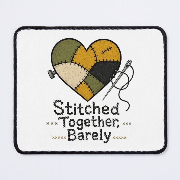 Item preview, Stitched Together Barely Shirt, Comfort Colors® Frankenstein Sewing Tee, Funny Halloween Crafter Seamstress Graphic designed and sold by TshirtsLabs.