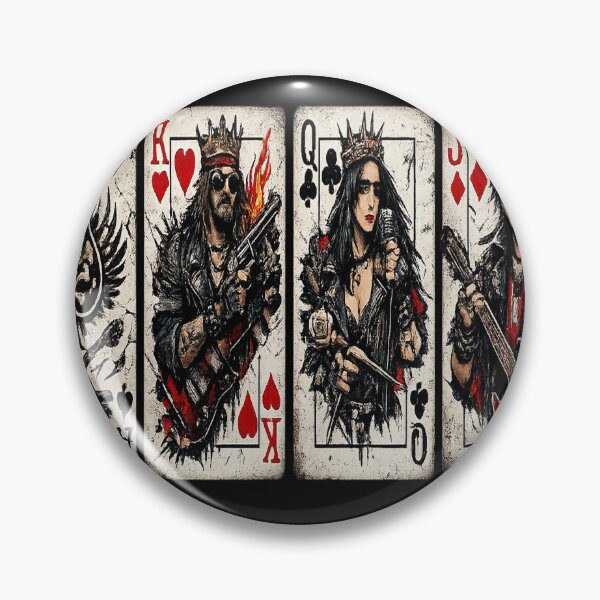 Item preview, Evil Joker Playing Card Jester Heavy Metal designed and sold by Funnygiftsstudio .