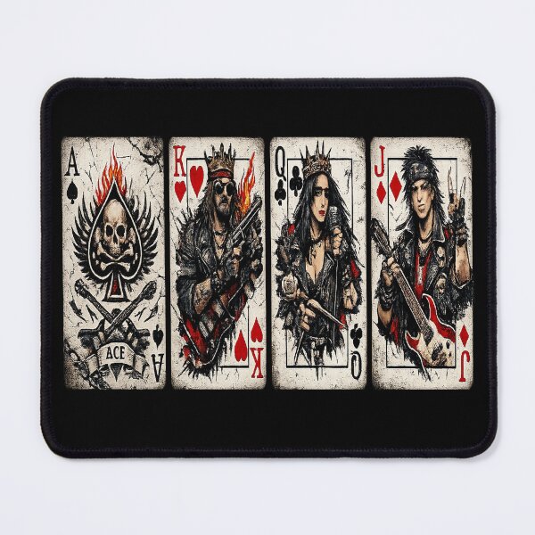 Item preview, Evil Joker Playing Card Jester Heavy Metal designed and sold by MariaPCMaria.