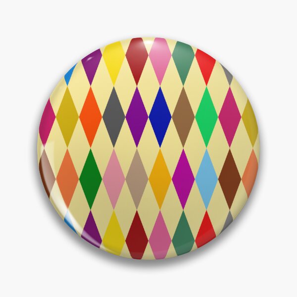 Item preview, Colorful Harlequin Diamonds Design Yellow  designed and sold by PatternTitan.