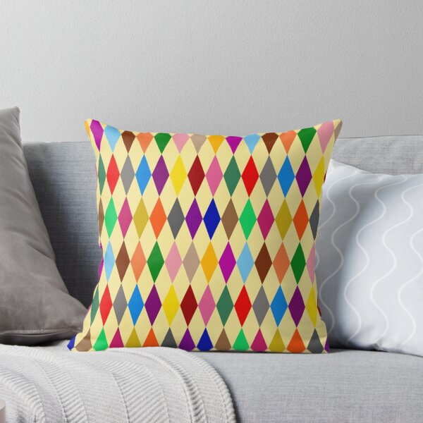 Item preview, Colorful Harlequin Diamonds Design Yellow  designed and sold by PatternTitan.