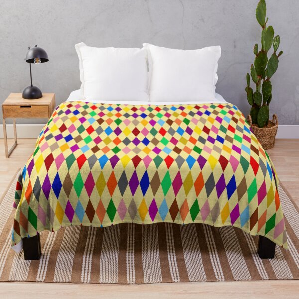 Item preview, Colorful Harlequin Diamonds Design Yellow designed and sold by PatternTitan.