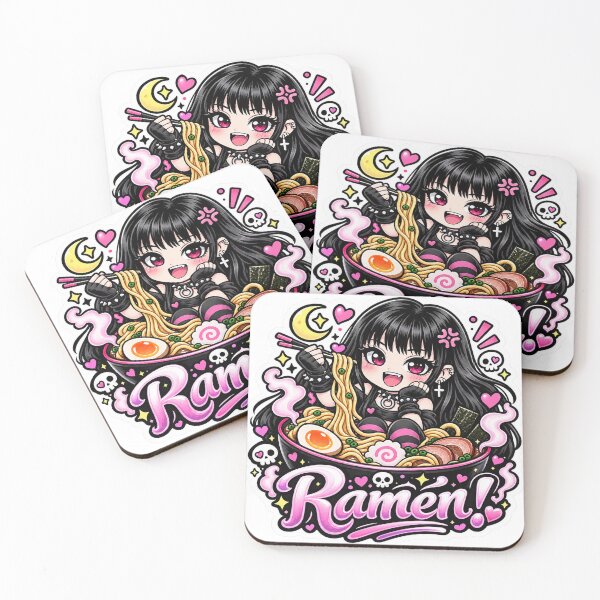Item preview, Goth Food Gremlin Loves Ramen designed and sold by AnnekeJordaan.