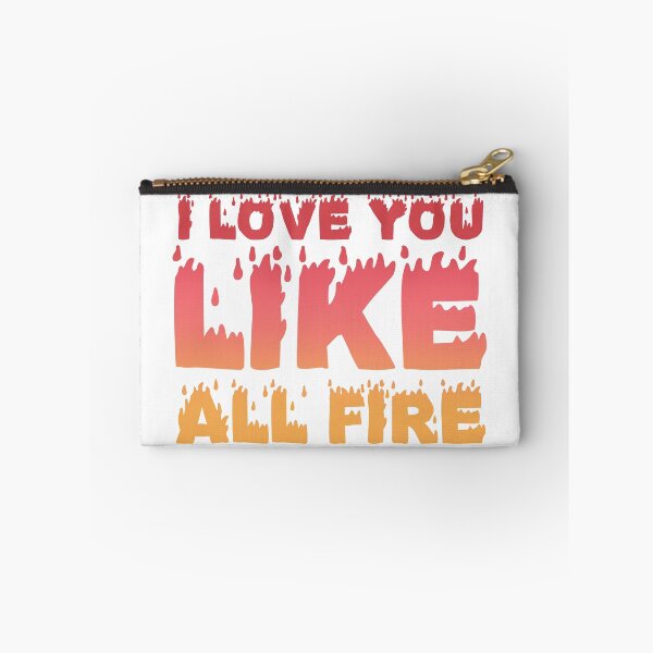 Item preview, I Love You Like All Fire - Book Quote Typography designed and sold by Kendresson.