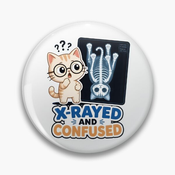 Item preview, X-Rayed and Confused – Funny Cat X-Ray Veterinary Radiology designed and sold by Bettybee00.