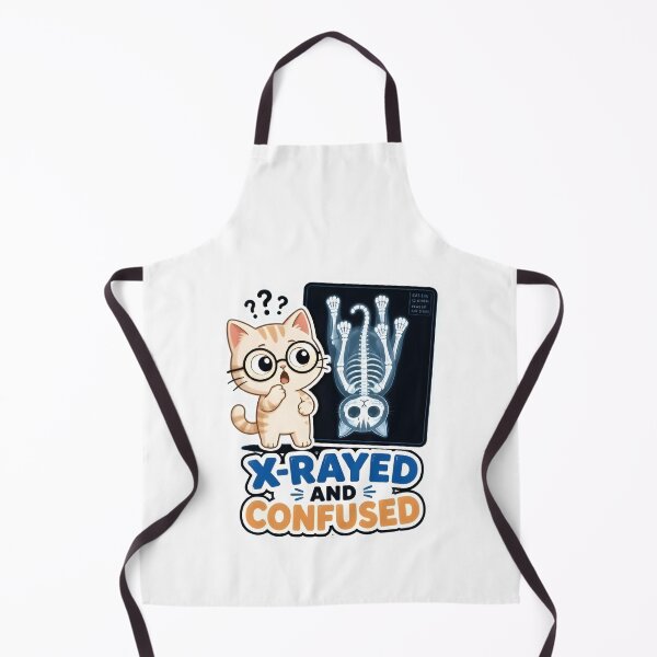 Item preview, X-Rayed and Confused – Funny Cat X-Ray Veterinary Radiology designed and sold by Bettybee00.