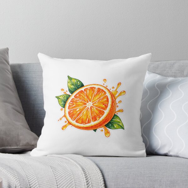 Item preview, Fresh Orange Citrus Slice Sticker designed and sold by InkPixell.