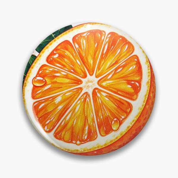 Item preview, Fresh Orange Citrus Slice Sticker designed and sold by InkPixell.