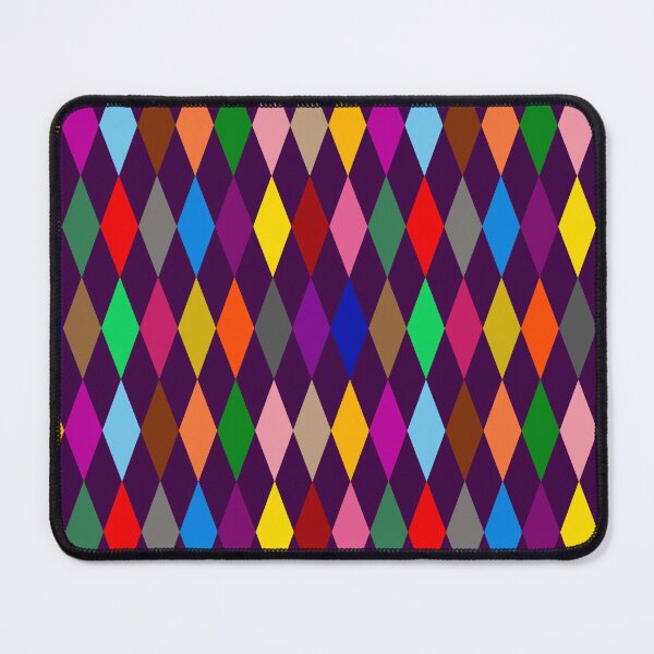 Item preview, Colorful Harlequin Diamonds Design Purple  designed and sold by PatternTitan.