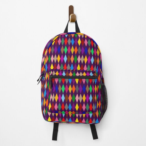 Item preview, Colorful Harlequin Diamonds Design Purple designed and sold by PatternTitan.