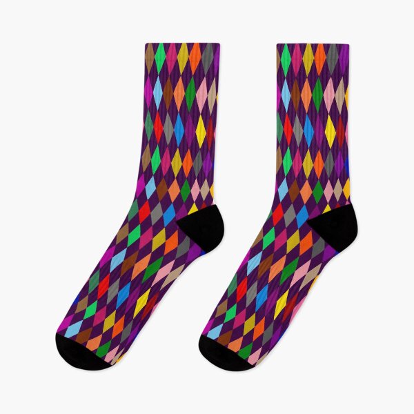 Item preview, Colorful Harlequin Diamonds Design Purple  designed and sold by PatternTitan.