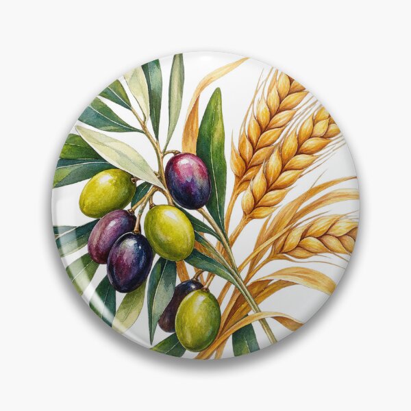 Item preview, Basilicata Harvest Pairing Watercolour Sticker designed and sold by FurusatoGallery.