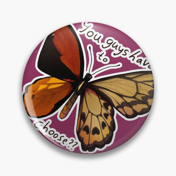 Item preview, Bilateral Gynandromorph Butterfly - Queer Biology Pride Sticker designed and sold by Song-of-Anemoia.