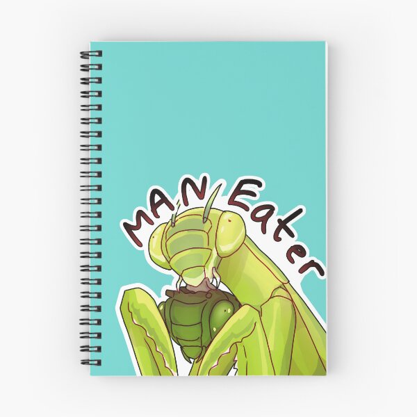 Item preview, “Man-Eater” — Praying Mantis | Biology Pun Sticker designed and sold by Song-of-Anemoia.