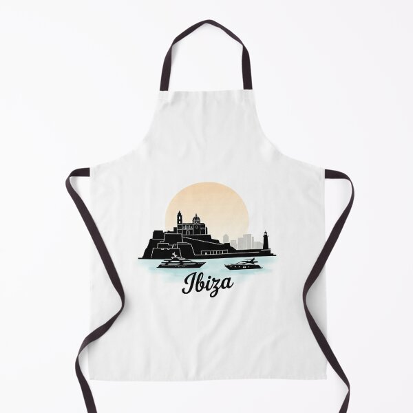 Item preview, Ibiza Spain Skyline Silhouette - Minimalist Art for Travel Lover designed and sold by MoonSkyArt.