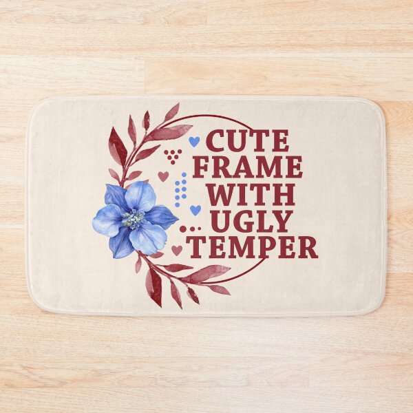 Item preview, Cute Frame With Ugly Temper - Sassy Floral Watercolor Wreath designed and sold by the-Z3nith.