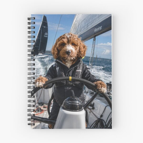 Item preview, Cockapoo Racing Skipper at the Helm designed and sold by Paul Thompson Photography.