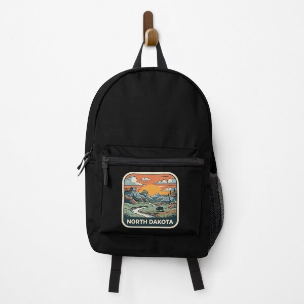 Item preview, Retro North Dakota Badlands Bison Travel Graphic designed and sold by Paper Drip.