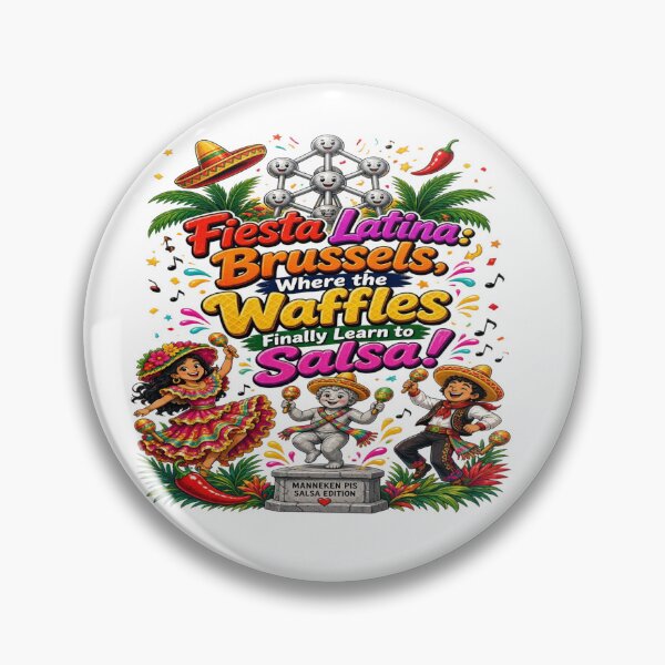 Item preview, Fiesta Latina Brussels Salsa Waffles Belgian Latin Festival designed and sold by Sushikidsntoddlers.