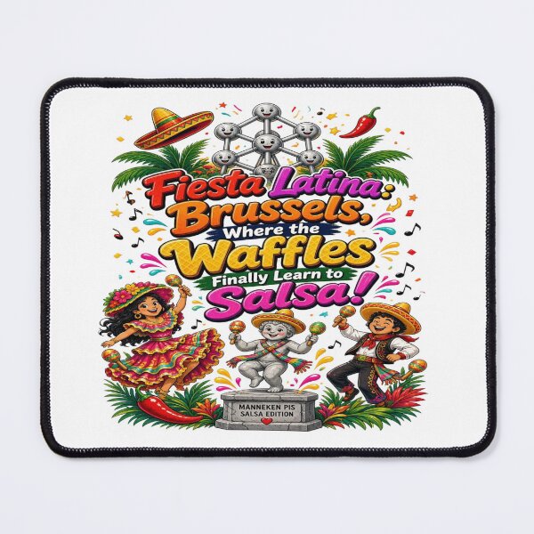Item preview, Fiesta Latina Brussels Salsa Waffles Belgian Latin Festival designed and sold by Sushikidsntoddlers.