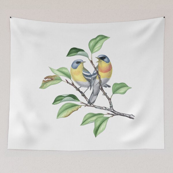 Item preview, Tropical Parula (Setophaga pitiayumi)  designed and sold by JadaFitch.
