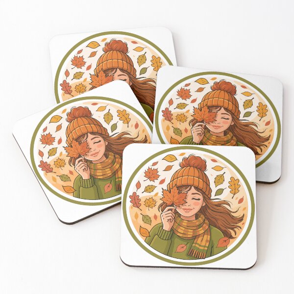 Item preview, Autumn Girl Sticker designed and sold by DoveArtDesigns.