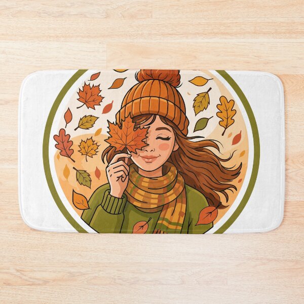 Item preview, Autumn Girl Sticker designed and sold by DoveArtDesigns.