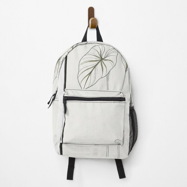 Item preview, Minimalist Three Leaves – Botanical Line Art in Olive and Charcoal designed and sold by Zaramodo.