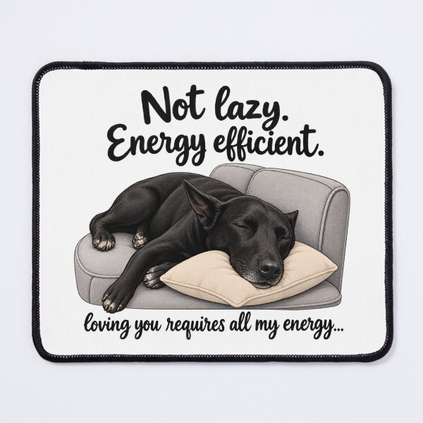 Item preview, Funny sleeping lazy dog designed and sold by OuterFuselage.