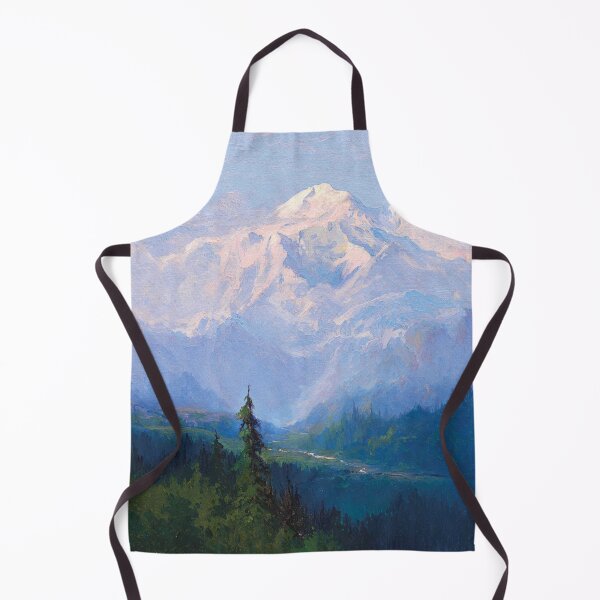 Item preview, Mount McKinley, Alaska alpine mountain oil on canvas print landscape painting by Sydney Mortimer Laurence designed and sold by Jéanpaul Ferro.